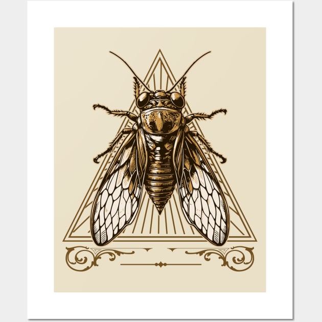 Cicada Brood XIX Brood XIII Wall Art by OrangeMonkeyArt